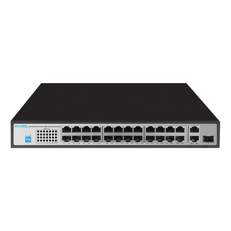 Μεταγωγέας Fast Ethernet PoE+ 24 θυρών με Gigabit uplink