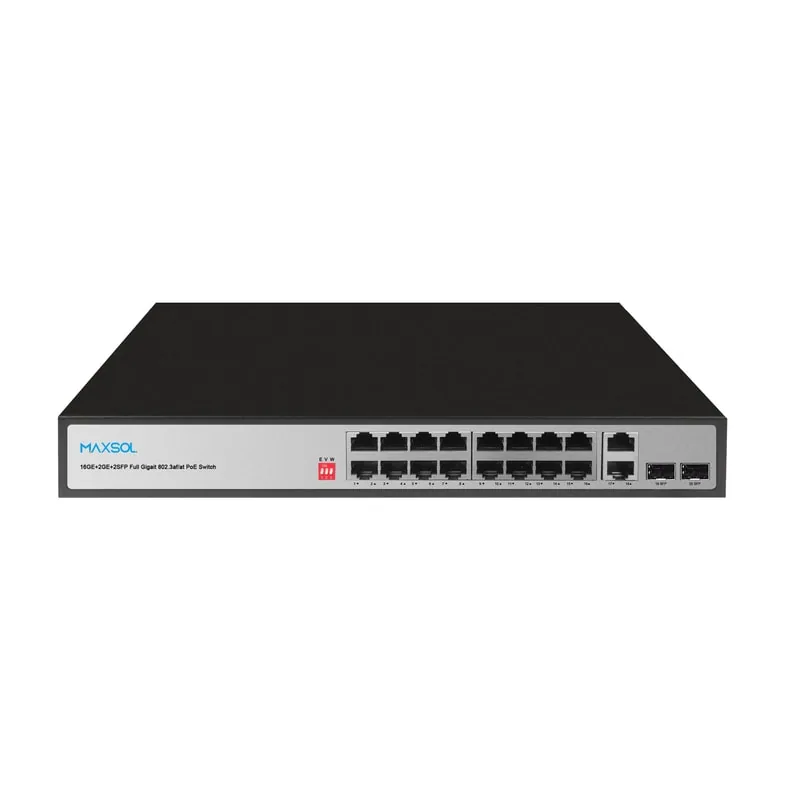 Μη διαχειριζόμενος μεταγωγέας PoE Gigabit μεγάλης εμβέλειας 16 θυρών, 200W